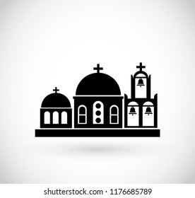 Greek Church icon vector