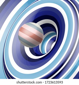 Greek Color, Minimal Ball, Optical Illussion Arts, Abstract Background EPS 10 Vector