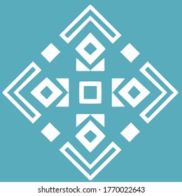 Greek colored patchwork for decorating