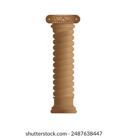 Greek Column with brown color 