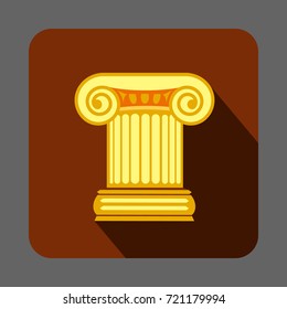 Greek column icon