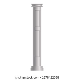 Greek column icon. Cartoon of greek column vector icon for web design isolated on white background