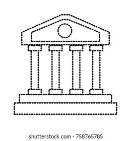 Greek columns building