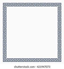 Greek decorative frame for design. Vector EPS10