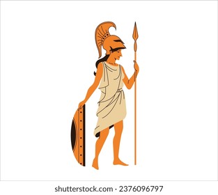 Greek design elements classical symbol pattern on white background