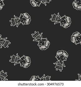 Greek doodle seamless pattern background