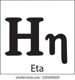 Greek eta. The Greek alphabet has been used to write the Greek language since the late 9th or early 8th century BCE.