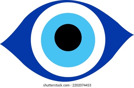 Greek Evil Eye Sign Your Design Stock Vector (Royalty Free) 2202074453 ...