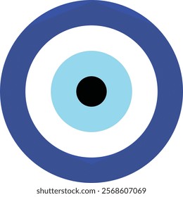 Greek evil eye symbol, icon.