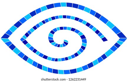 Greek Evil Eye Vector Mosaic For Your Design Or Logo