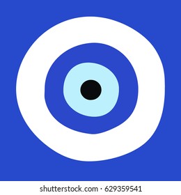 Greek Evil Eye Vector - Symbol Of Protection