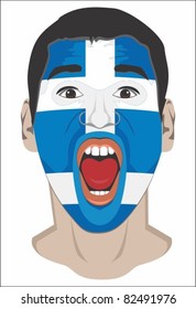 Greek fan face - series of similar images