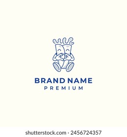 greek fast food logo vector for restaurant street food business brand