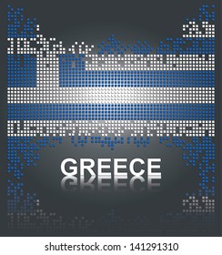 Greek flag, vector