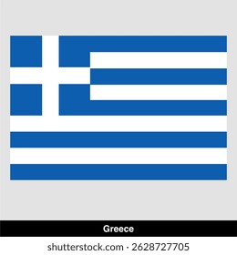 Greek flag vector isolated on transparent background