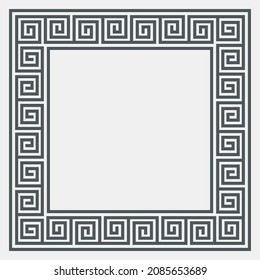 Greek of frame, corner and border, roman ornament quality vector illustration cut 