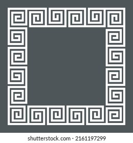 Greek Frame Corner Border Roman Ornament Stock Vector (Royalty Free ...