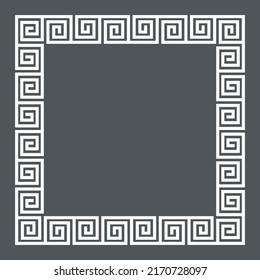 Greek Frame Corner Border Roman Ornament Stock Vector (Royalty Free ...