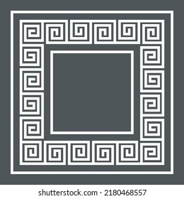 Greek Frame Corner Border Roman Ornament Stock Vector (Royalty Free ...