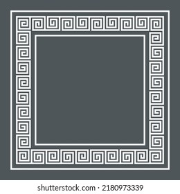 Greek of frame, corner and border, roman ornament quality vector illustration cut 