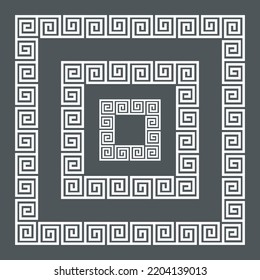 Greek Frame Corner Border Roman Ornament Stock Vector (Royalty Free ...