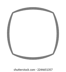 Greek frame. Meandros, decorative border, constructed, shaped into a repeated motif. 