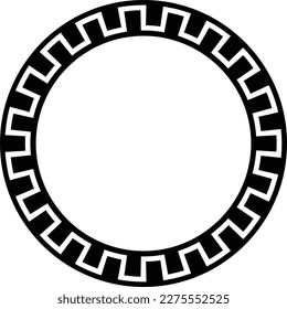 Greek frame vector icon design. Flat icon of ancient frame.