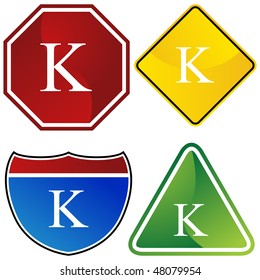Greek fraternity symbol isolated on a white background.