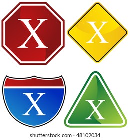 Greek fraternity symbol isolated on a white background.