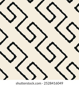 
Greek geometric seamless pattern hand drawn