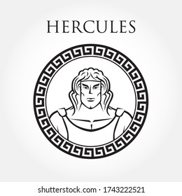 Greek God Hercules Vector Illustration