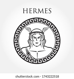 Greek God Hermes Vector Illustration