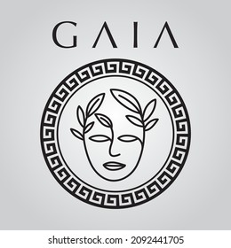 GREEK GODDESS GAIA LOGO DESIGN