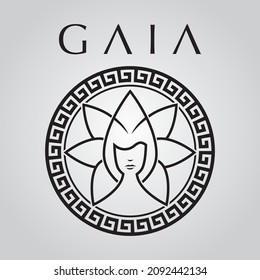 GREEK GODDESS GAIA LOGO DESIGN