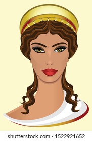 Greek Goddess Hera. Goddess of women, marriage, family, and childbirth in ancient Greek