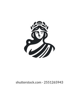 Greek goddess logo for sale.