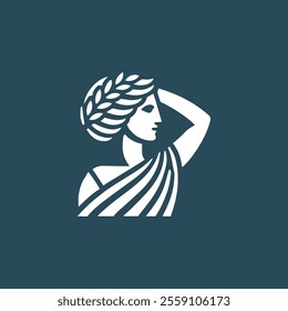 Greek Goddess Logo for sale.