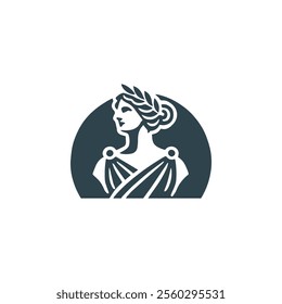 Greek goddess logo for sale.