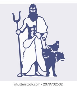 greek gods hades vector art