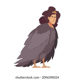 Greek gods mythical creatures composition with isolated character of creature vector illustration