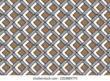 Greek golden squares grid seamless chain greek motives pattern.