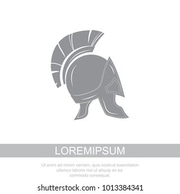 Greek helmet icon