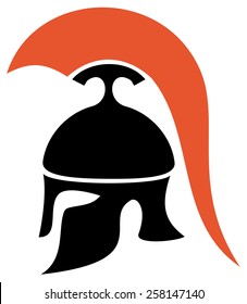 Greek helmet silhouette