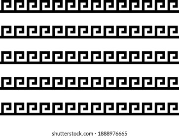 Griechischer Schlüssel. Arabische geometrische Struktur. Islamische Kunst. Typische egyptische, assyrische und griechische Motive nahtlose Muster.
