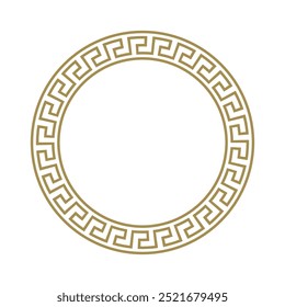 greek key border, greek ornament circle shape