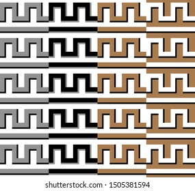 Greek key design. Seamless greek texture pattern.