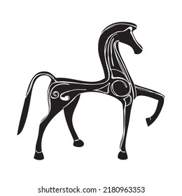 Greek key element design and ornamental art