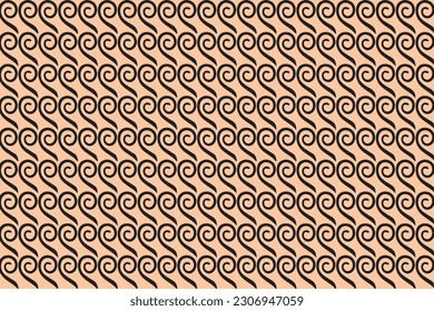 Greek Key Geometric Pattern with Textile Background