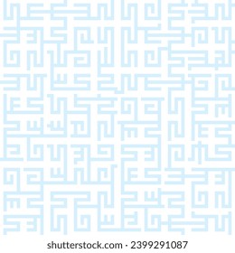 Greek key labyrinth seamless vector pattern. Ancient Mediterranean style fabric print background.