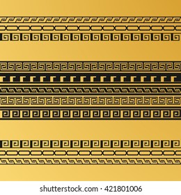 Greek key pattern background. vintage greek  seamless pattern background
